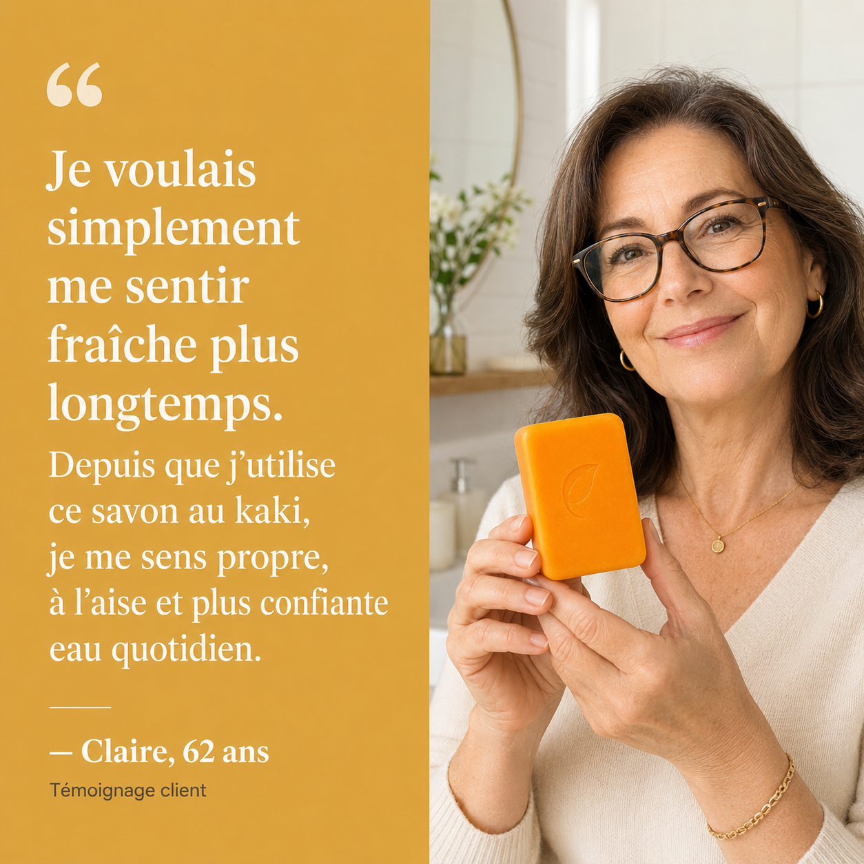 Savon au kaki témoignage